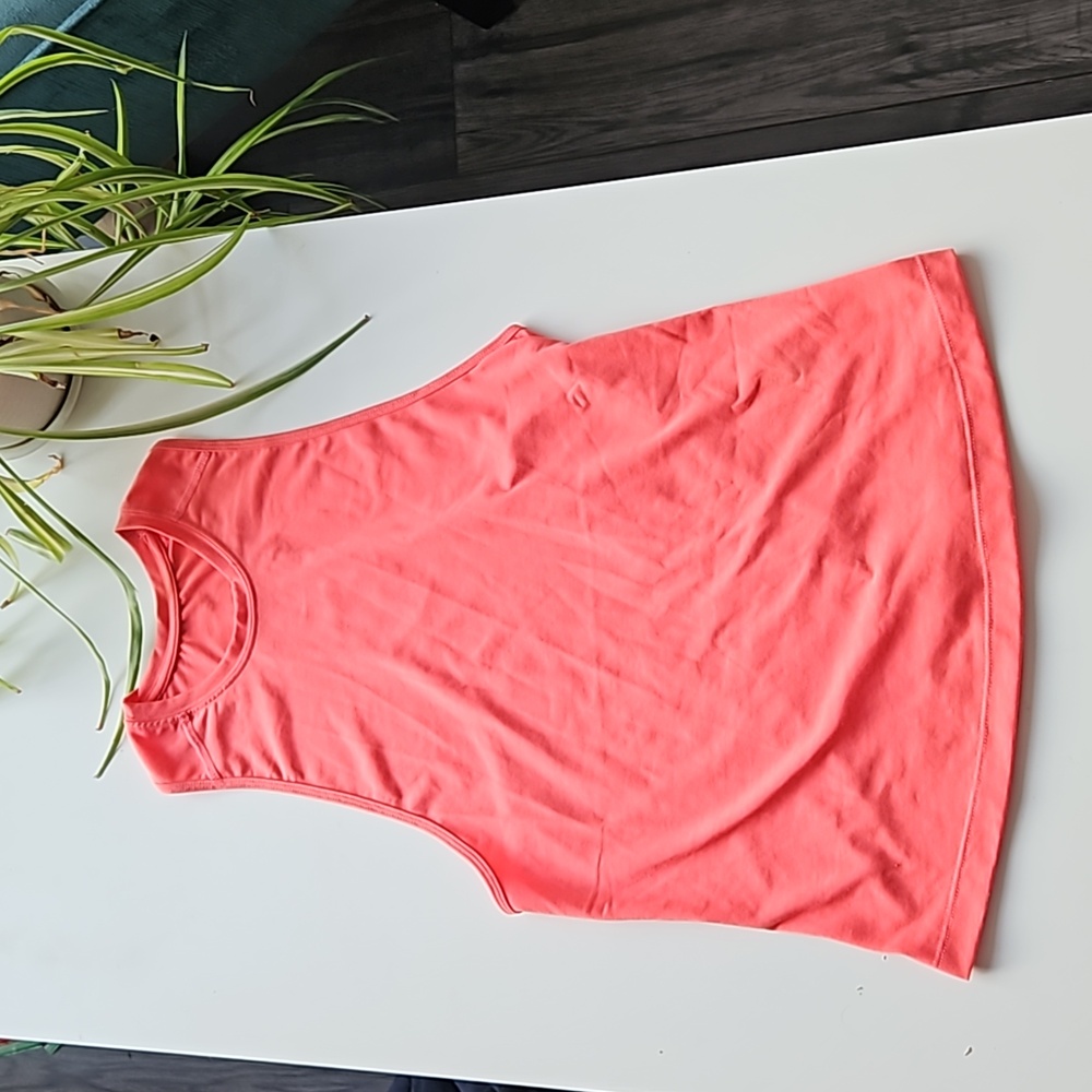 Le Col Womens Workout Vest in Flamingo